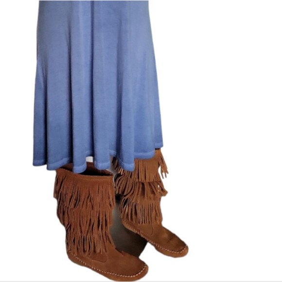 LC Lauren Conrad Women's Fringe Moccasin Boot - 8.5 - Picture 3 of 8